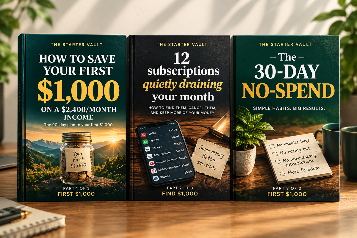 How to Save Your First $1,000 on a $2,400/Month Income