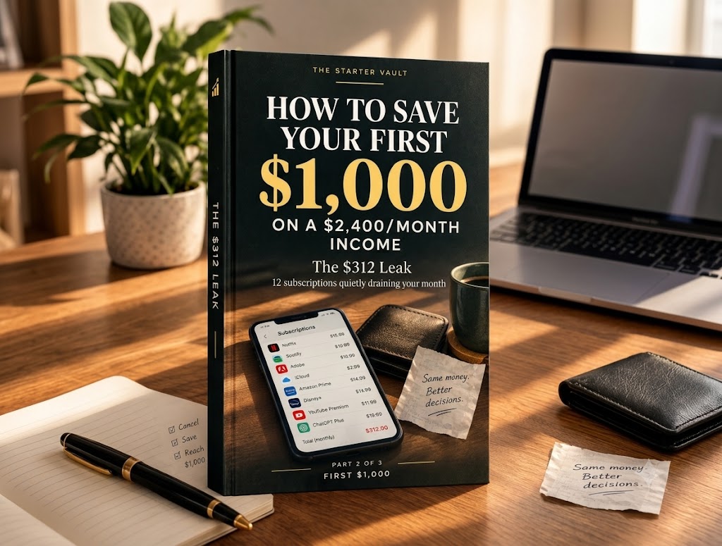 How to Save Your First $1,000 on a $2,400/Month Income