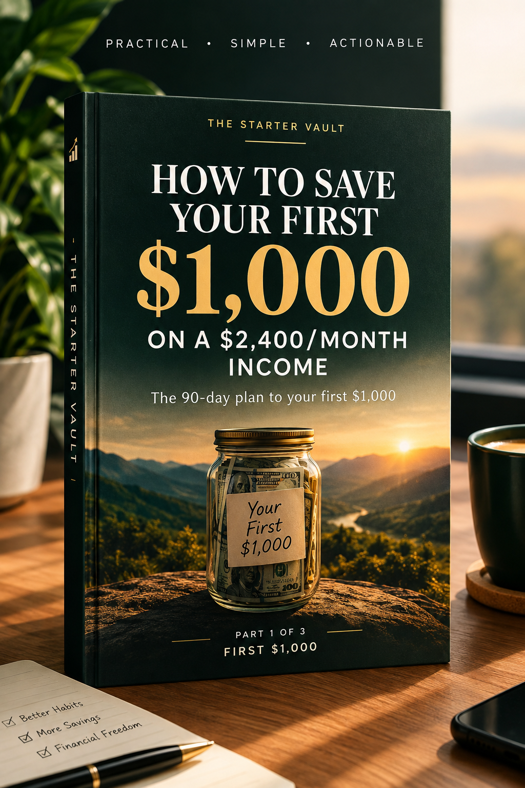 How to Save Your First $1,000 on a $2,400/Month Income
